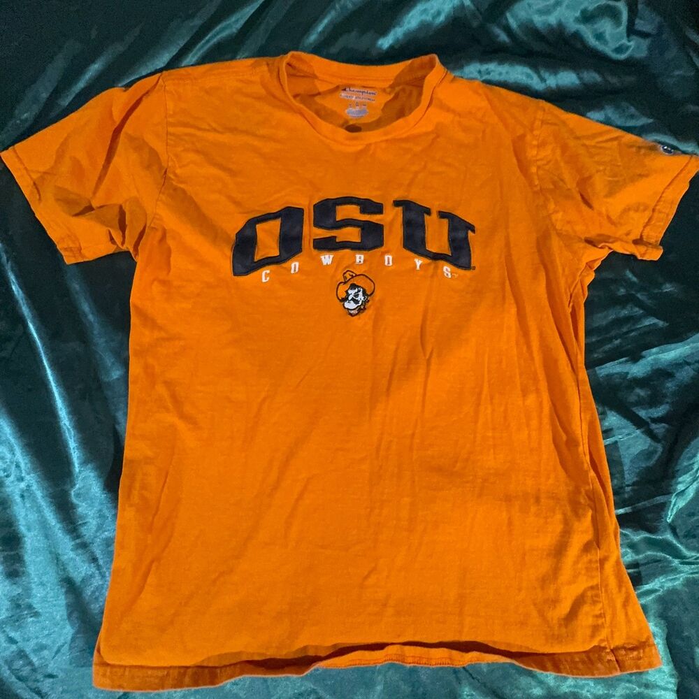 Champion Oklahoma State OSU Cowboys Pistol Pete T-Shirt - Orange L